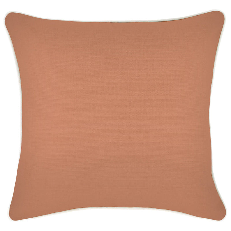 Cushion Cover-With Piping-Solid-Clay-45cm x 45cm